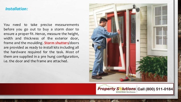 How To Select And Install A Storm Door