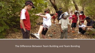 The Difference Between Team Building and Team Bonding
 