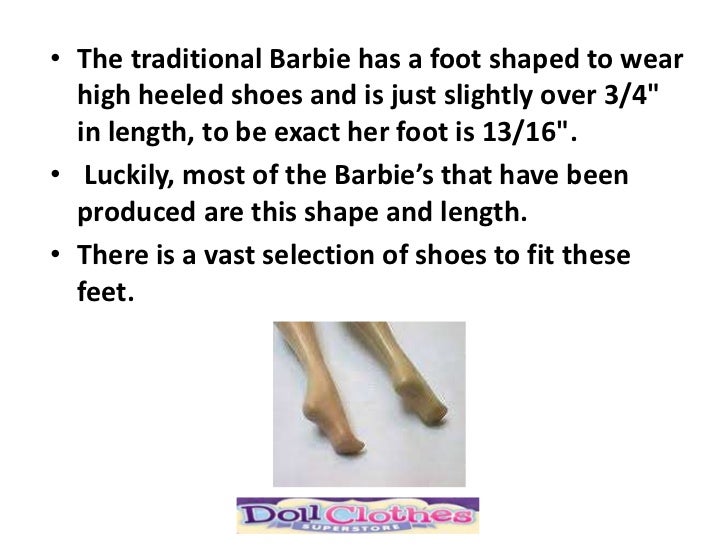 length of barbie doll