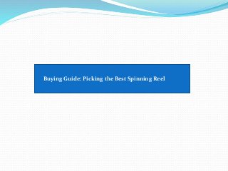 Buying Guide: Picking the Best Spinning Reel
 