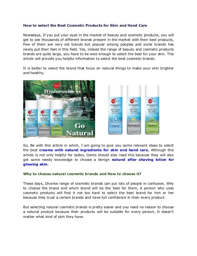 natural things good for skin