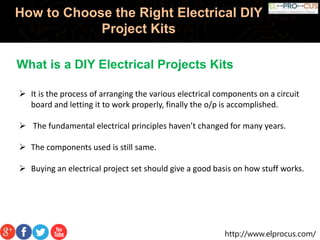 How to select the diy electrical projects kit by engineering students ...