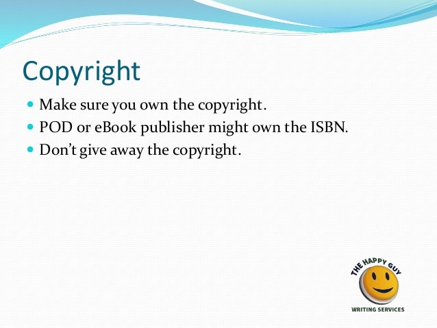 How to self publish your book! Slide 12