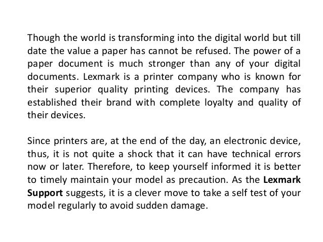 lexmark printer home