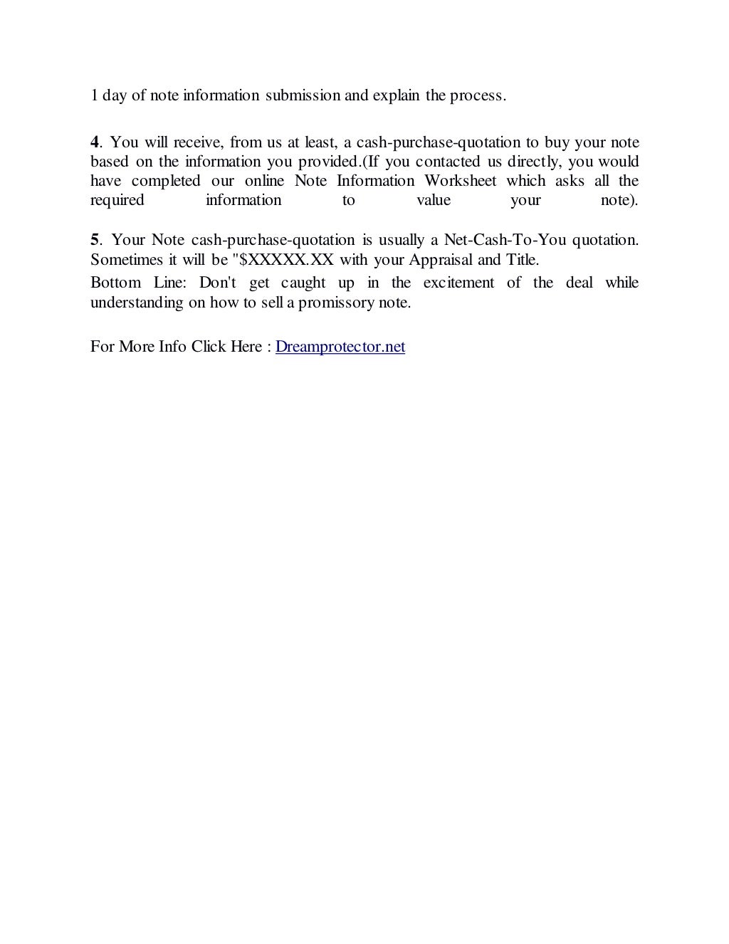How to sell a promissory note?