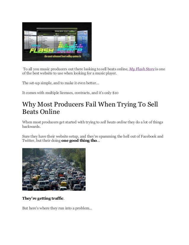 how to sell beats online using my flash store how to sell beats online
