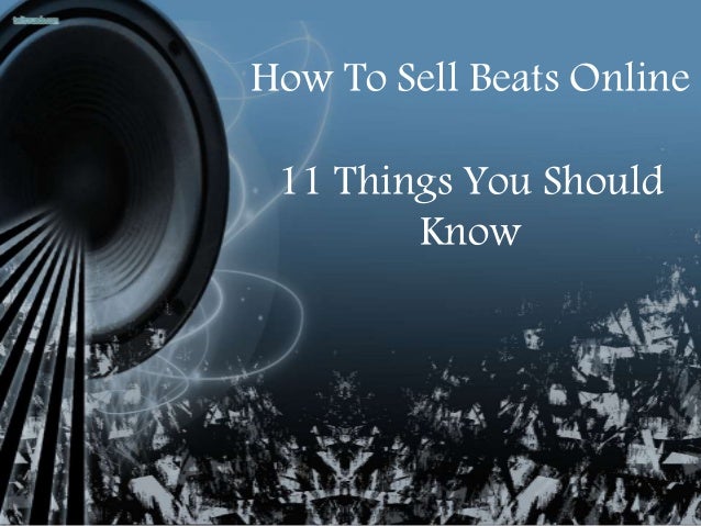 how to sell beats online