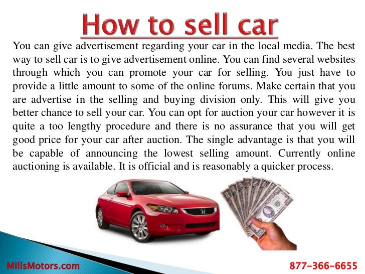 How to sell car