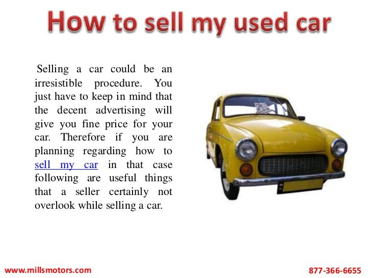 How to sell my used car