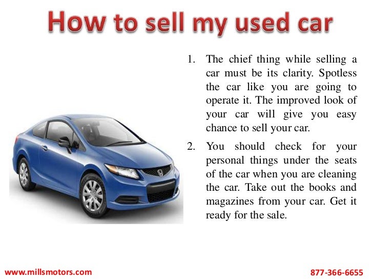 how can i sell my used car