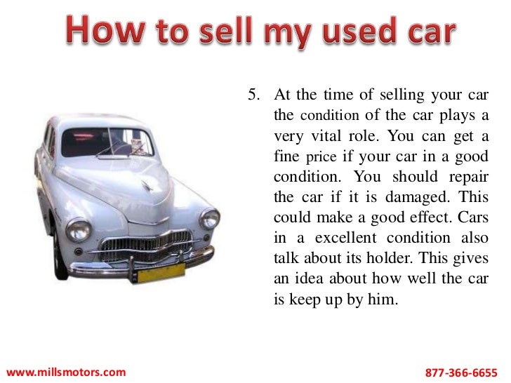 How to sell my used car