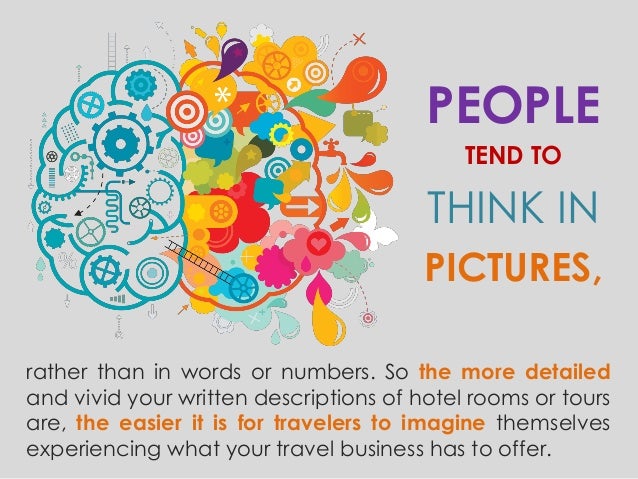 how to sell travel by creating word pictures