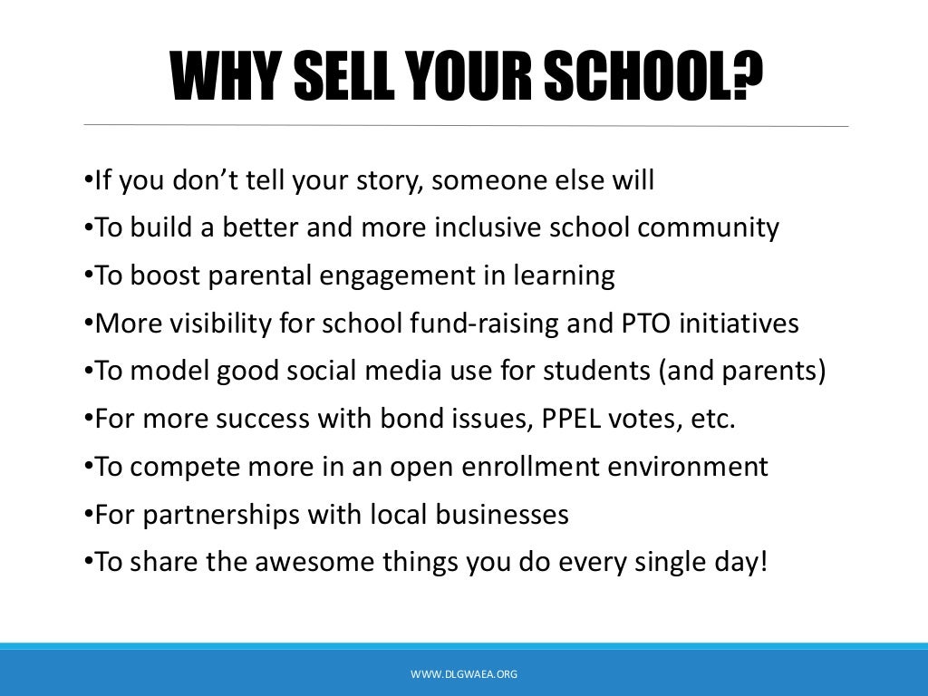 How to Sell Your School