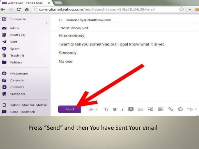 How To Send An Email From Yahoo?