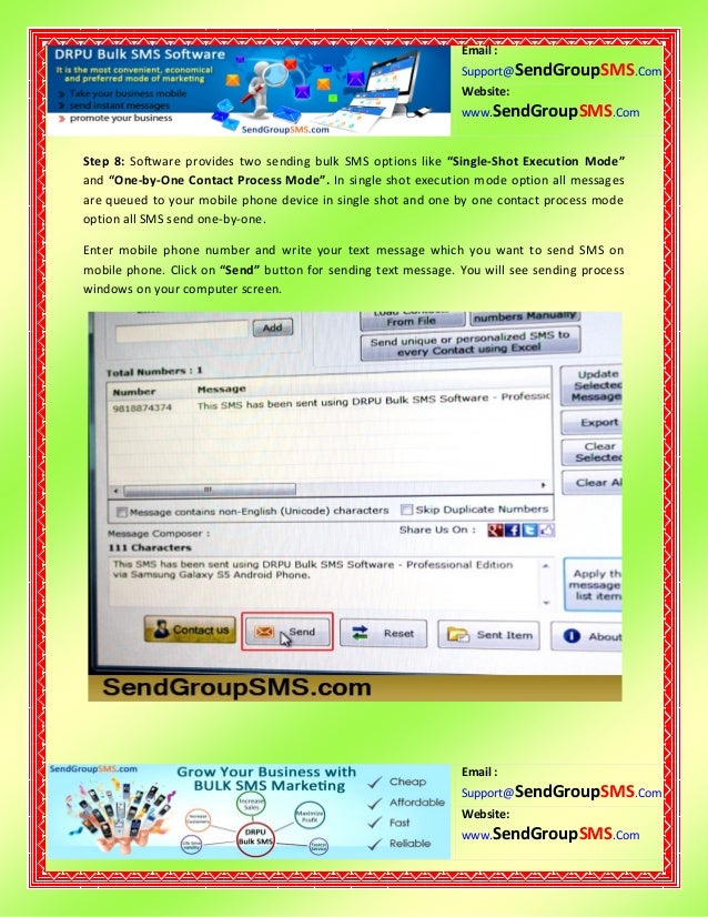 How to send bulk sms using samsung galaxy s5 android mobile