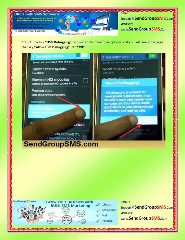 How to send bulk sms using samsung galaxy s5 android mobile