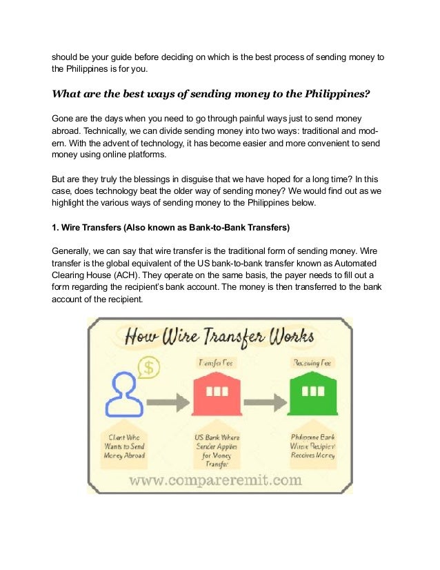 How To Send Money To The Philippines - so these three features 2 should