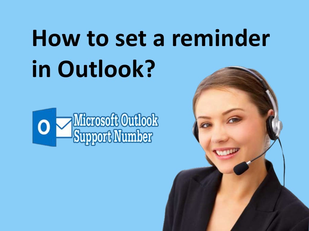 How to Set A Reminder In Outlook