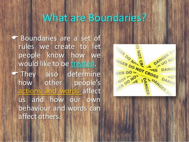 Boundaries cross people who How to