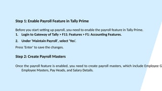 How to set Payroll in Tally Prime.pptx11 | PPTX