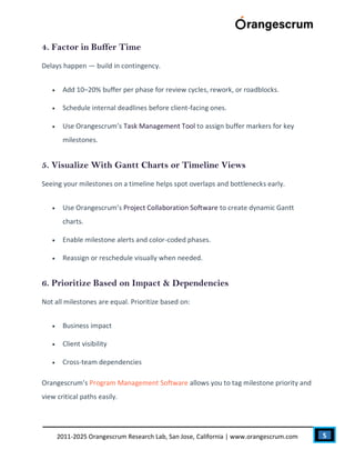 How to Set Realistic Project Milestones and Deadlines | PDF