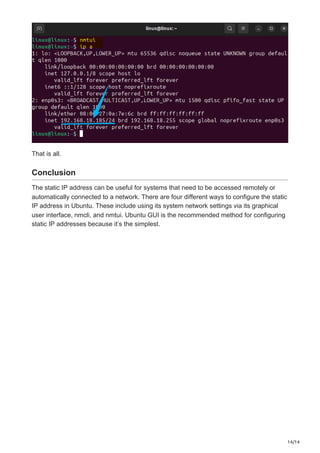 How to Set Static IP Address on Ubuntu 2404 4 Possible Methods.pdf