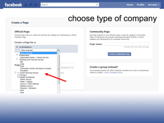 choose type of company
 