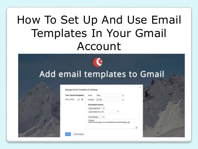 how to create an email template in gmail