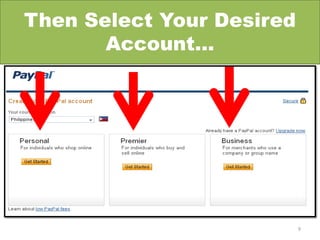 How to set up a paypal account