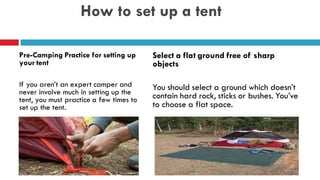How to set up a tent tips | PDF