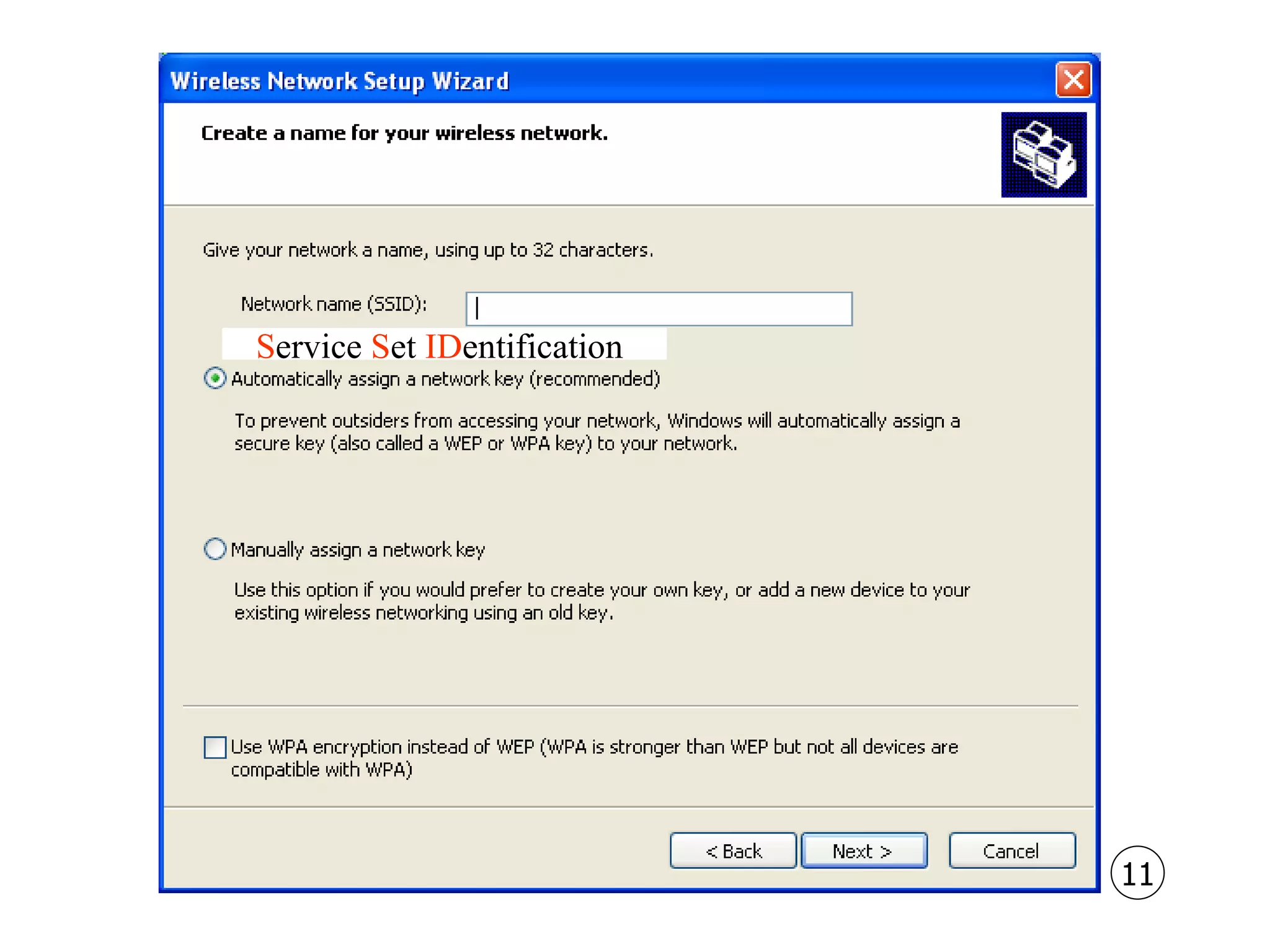 S ervice  S et  ID entification   11 