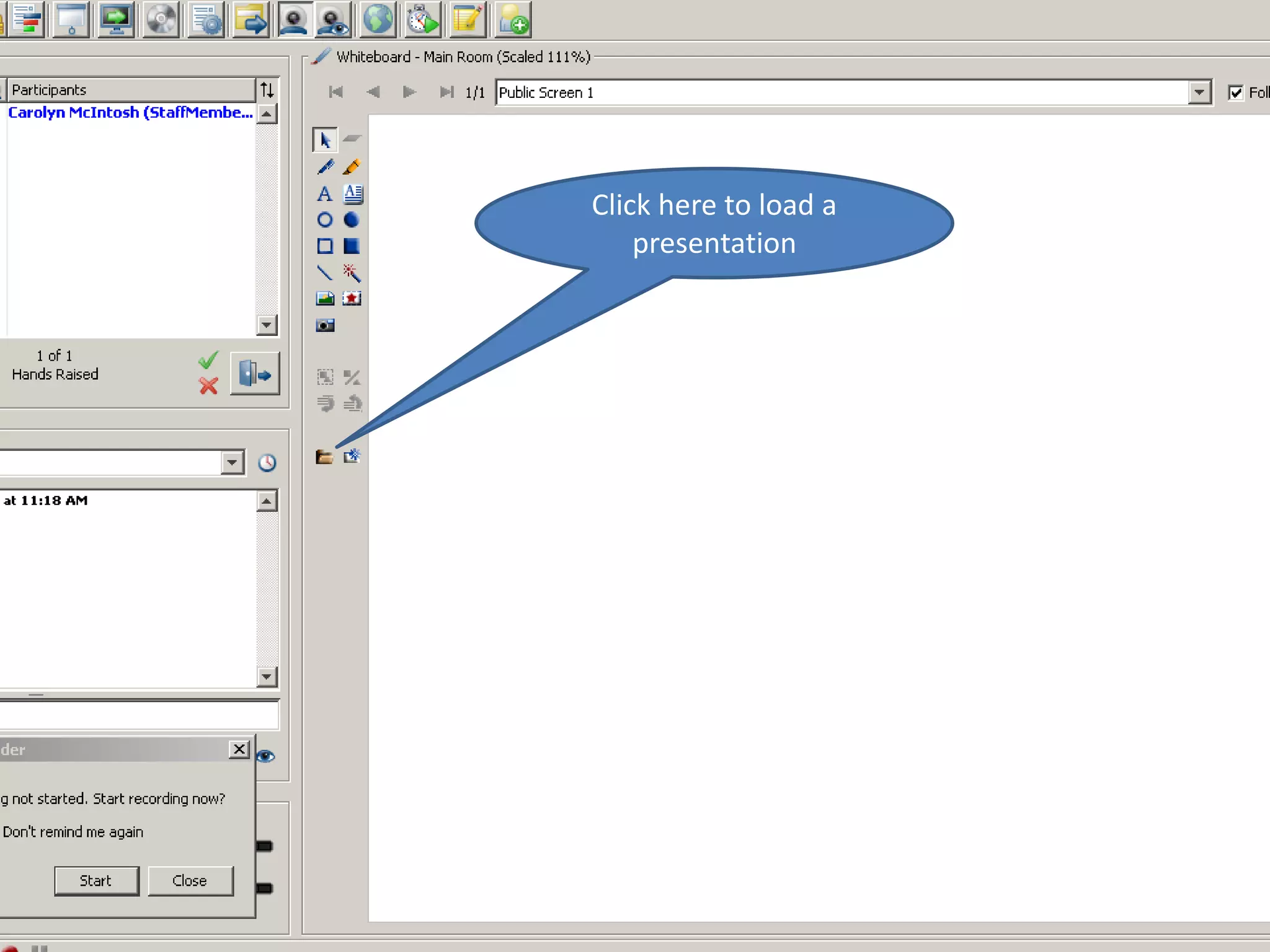 Click here to load a presentation