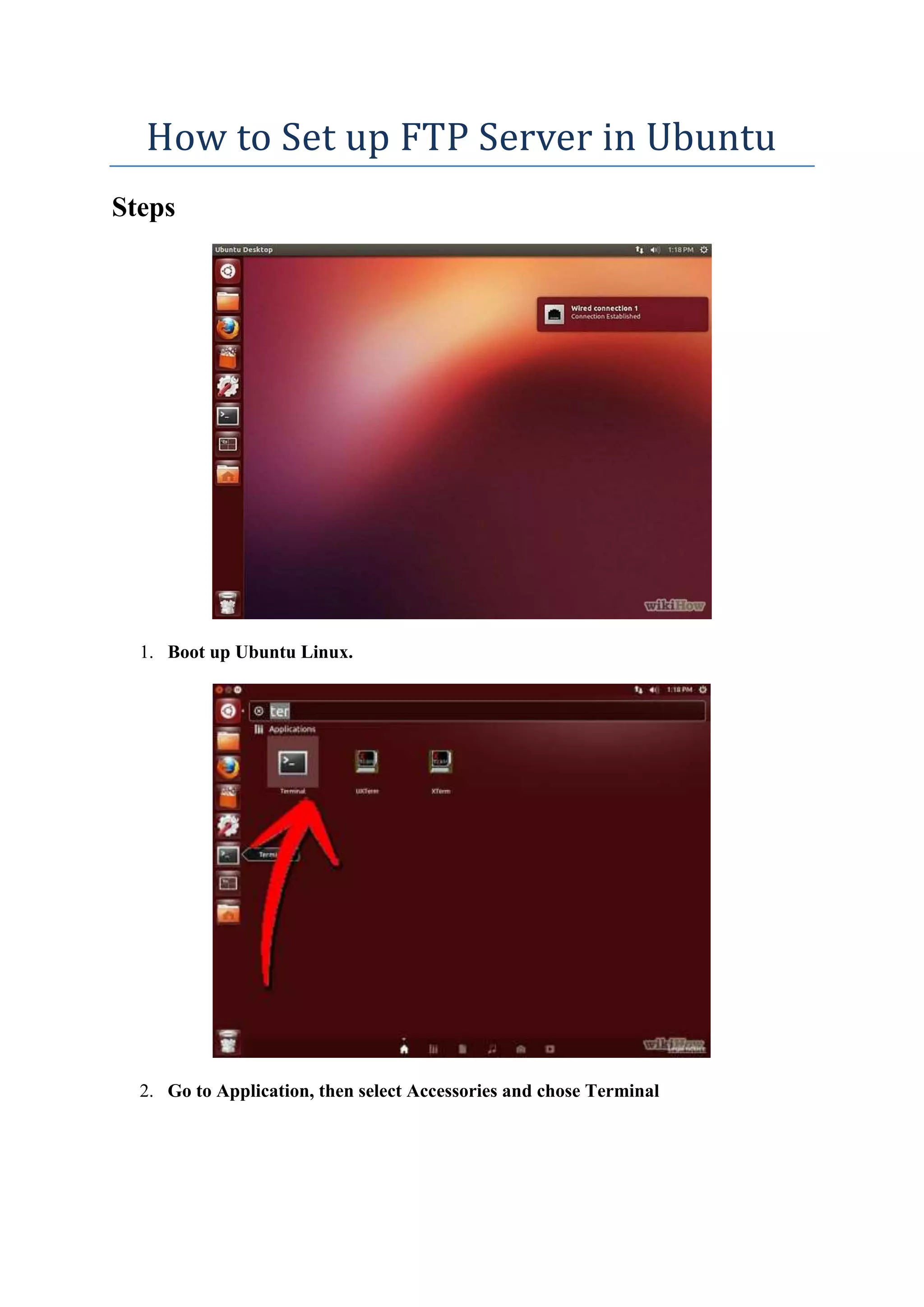 Cara Set Up FTP server di ubuntu PDF