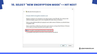 encrypting data in windows: a comprehensive guide to... How to set up full-disk encryption with BitLocker on Windows | PDF
