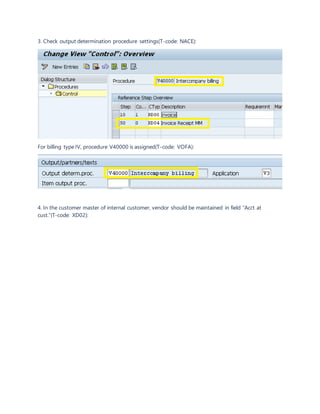 Nace Tcode How to set up intercompany billing | DOCX