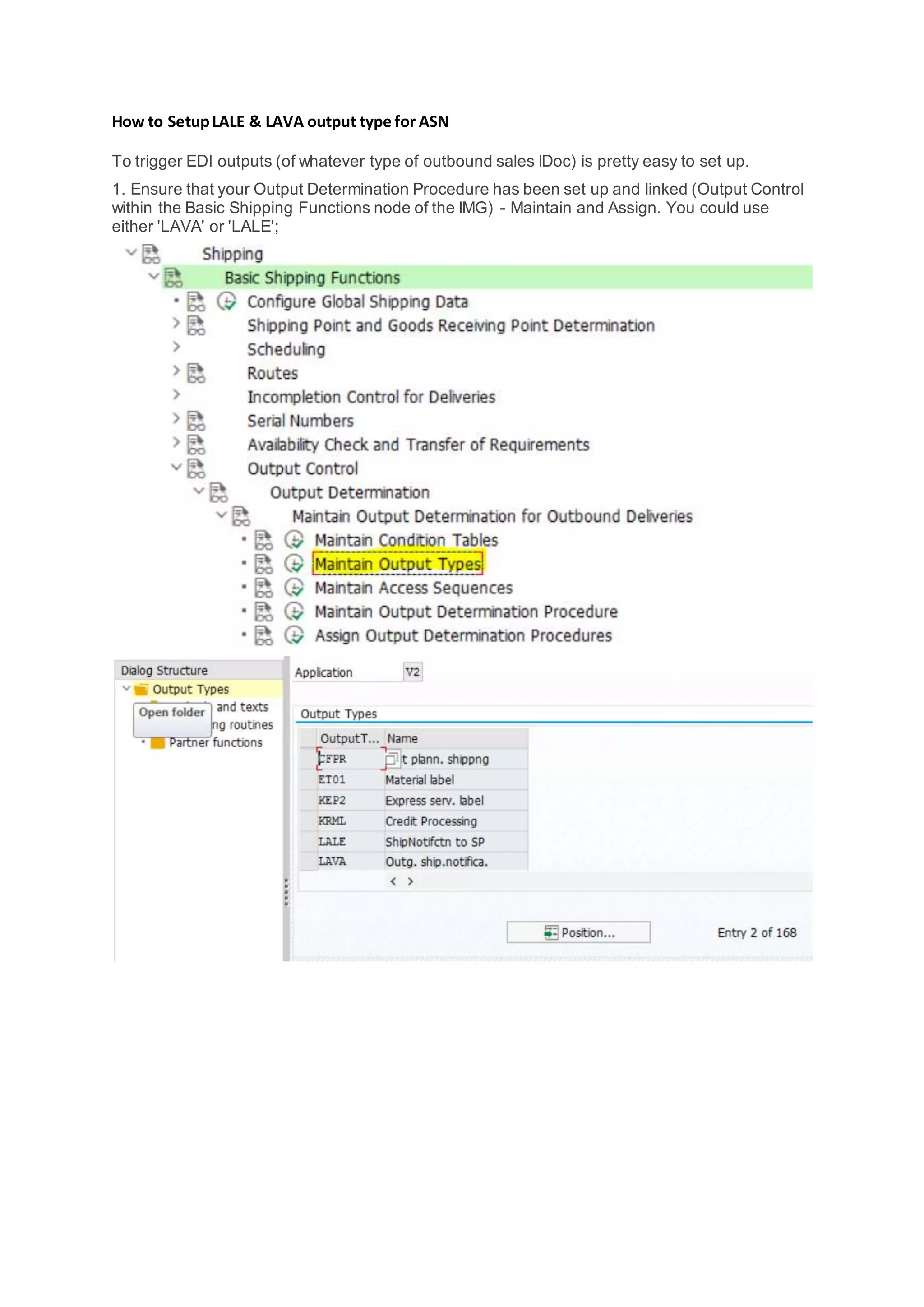 How to setup lale for asn | DOCX