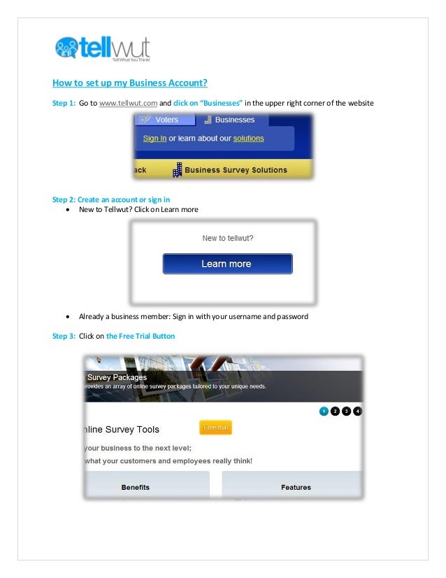 How to Set Up My Business Account with Tellwut