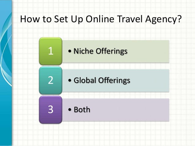 setting up online travel agency