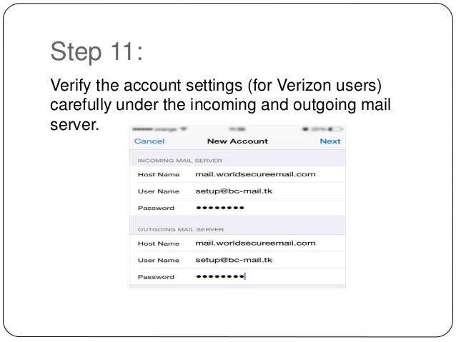 How to set up verizon email on iphone - How To Set Up Verizon Email On Iphone