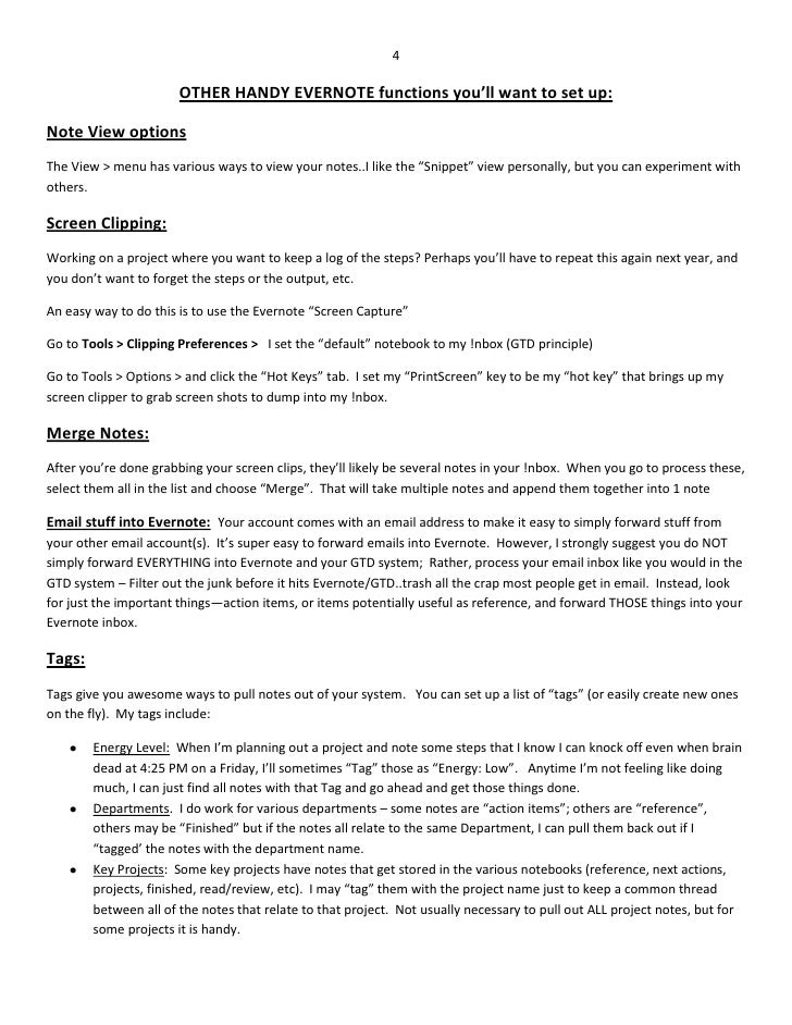 gtd evernote setup guide gtd evernote setup guide