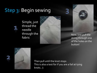 How to sew a button! | PPTX
