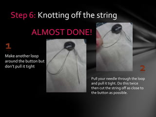 How to sew a button! | PPTX