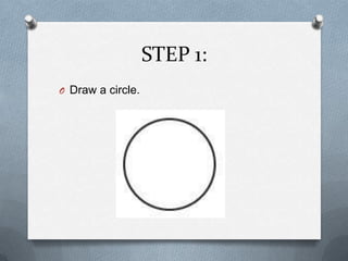 STEP 1:
O Draw a circle.
 