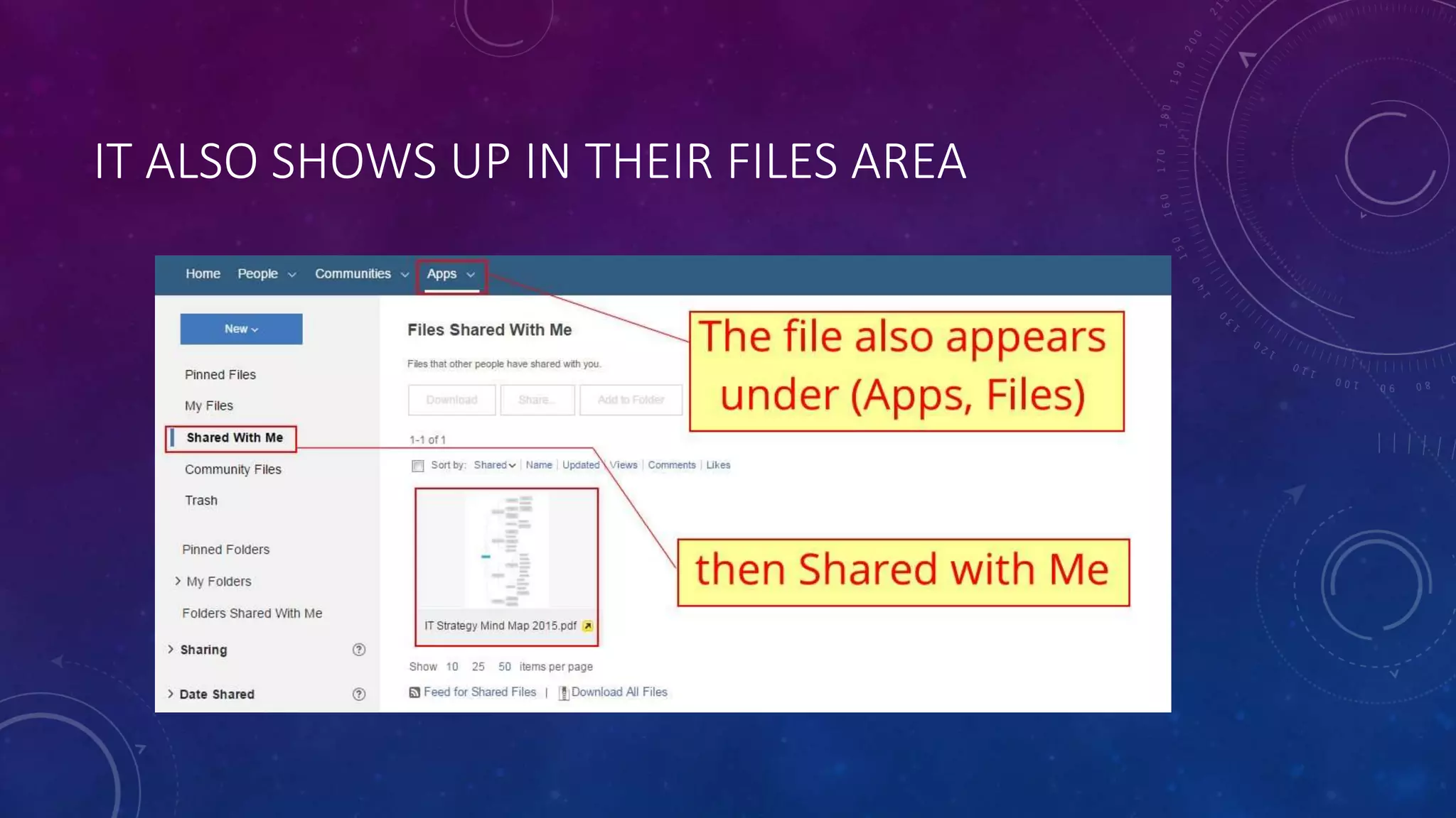 IT ALSO SHOWS UP IN THEIR FILES AREA
 