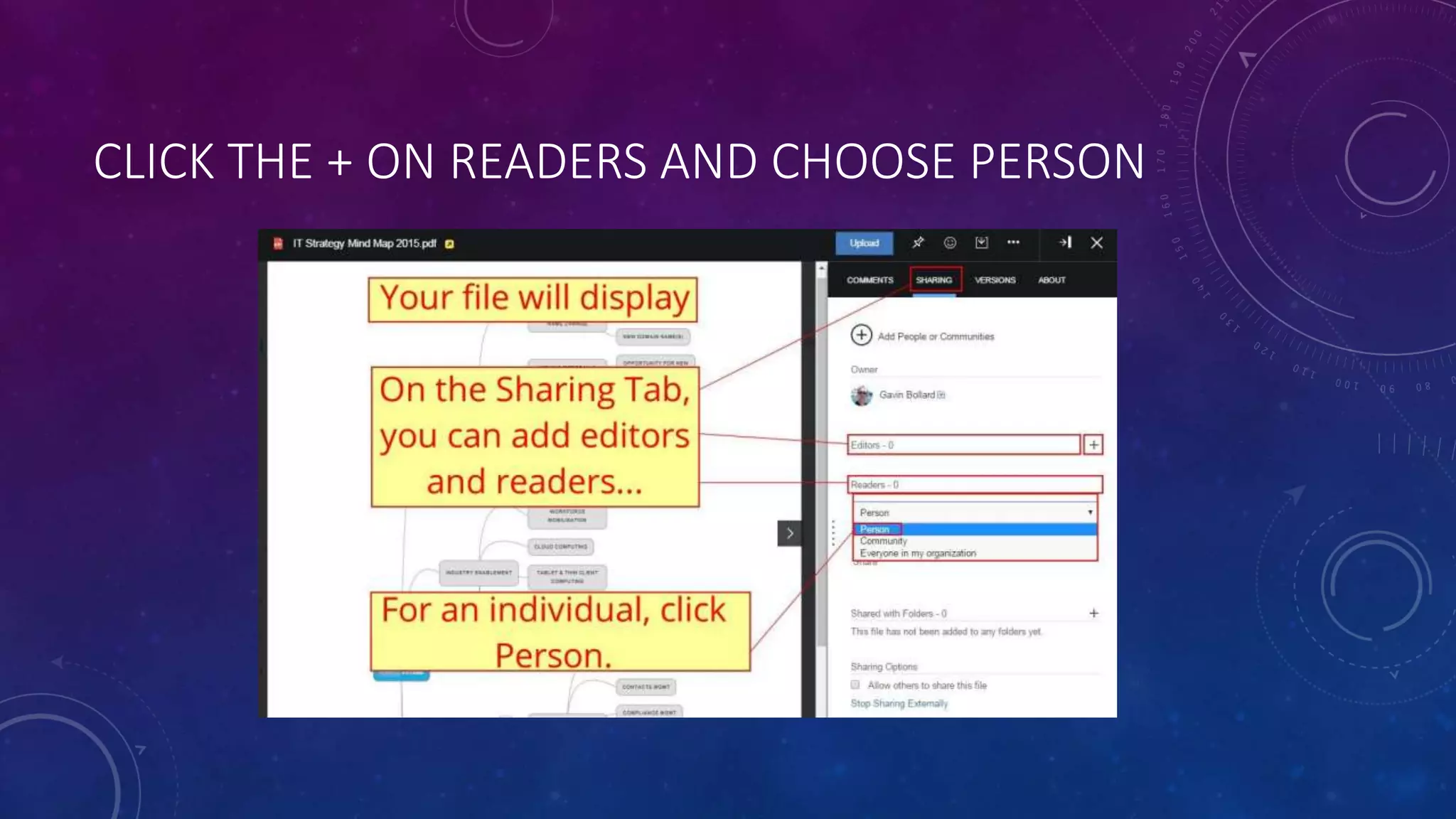 CLICK THE + ON READERS AND CHOOSE PERSON
 