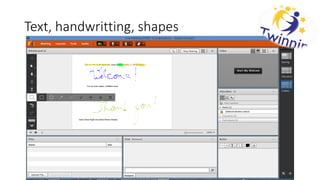 Text, handwritting, shapes