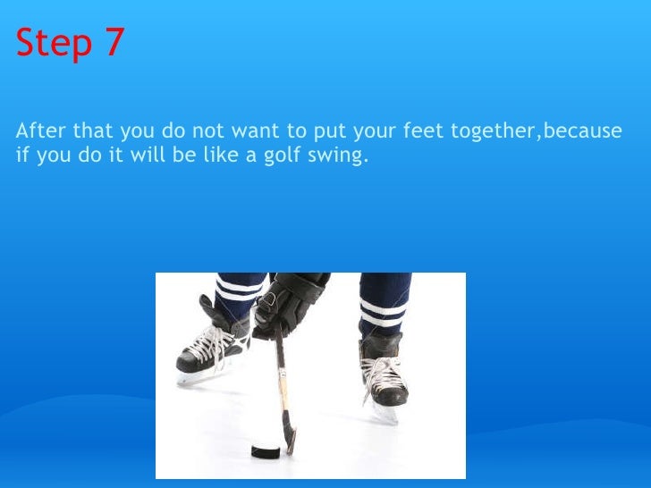 How to shoot a hockey puck