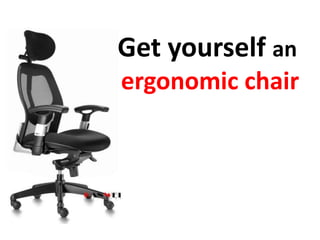 How to sit properly at a computer | PPTX