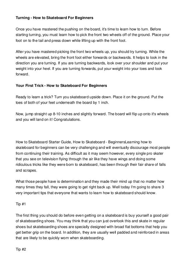 3 Crucial Tips To Learn How To Skateboard For Beginners