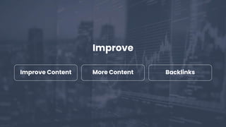 @martinhayman #BrightonSEO
Improve
Improve Content More Content Backlinks
 